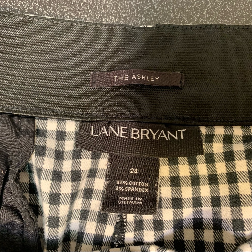 Lane Bryant Ashley Stretch Gingham Ankle Pant - Picture 4 of 4